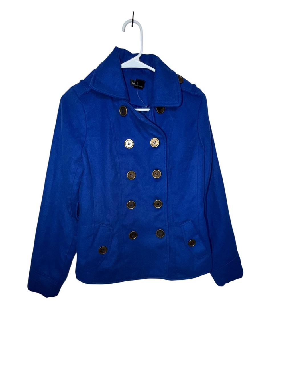 Wet Seal Royal Blue Double-Breasted Peacoat